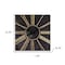 Homeroots Set of Two Black And Gold Wood Analog Square Cinema Wall Clocks, 2PK 516210 - alternate 3