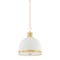 Hudson Valley Lighting Briscoe 2 Light Pendant in Aged Brass and Soft White Finish 2132-AGB/SWH - alternate 1