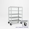 Pucel Five Shelf Extra Heavy Duty Stock Cart, 30 in W x 68 in H x 48 in D, Light Blue H-3048-P - alternate 1