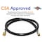 Flame King LP And Natural Gas Hose 38 Female Flare Swivel x 12 Female Flare Swivel 48 Length 100383-48 - alternate 3