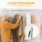 Simple Deluxe HealSmart Velvet Hangers, Space Saving Clothes Hangers for Closet, White, 50PK HKHANGVELVET50WHT - alternate 3