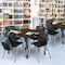 Regency Square Kee Mobile Adjustable Classroom Table W/ 4 Andy Chairs, 48 in W, 48 in L, Neo Walnut TB4848NWAPCBK40BK - alternate 2
