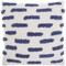 Homeroots 18" Blue and White Geometric Cotton Throw Pillow 527791 - alternate 2