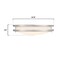Westinghouse Lauderdale 16in 23W LED Indoor Flush Mount, Color Temp Select, Brushed Nickel, Frosted Acrylic 6136400 - alternate 4