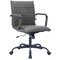 Leisuremod Harris Faux Leather Office Chair - Mid-Back Ergonomic Swivel Desk Chair, Iron Base HOBL19GRL - alternate 1