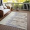 Homeroots 8' X 10' Beige Brown And Gray Abstract Washable Indoor Outdoor Area Rug 601173 - alternate 2