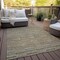 Homeroots 3' X 5' Orange Copper And Gray Striped Washable Indoor Outdoor Area Rug 587920 - alternate 3
