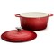 Megachef 5 Quarts Round Enameled Cast Iron Casserole with Lid in Red MG-CR25AR - alternate 2