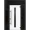 Vdomdoors Front Exterior Prehung Steel Door Ronex1055 Teak 2 Sidelight and Transom Window Sidelite Entry RONEX1055EXD-OAK-W16+36+16 X H80+16-LH-I - alternate 1