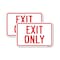 Signmission Exit Sign, Heavy Gauge Aluminum, 12 in W, 18 in H A-1218-2PACK-25203 - alternate 1