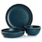 Gibson Home Rockabye 12 Piece Melamine Dinnerware Set in Dark Teal 136597.12 - alternate 3