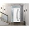 Vdomdoors Steel Door Deux 6500 White Sidelight and Transom Window Stainless Inserts Single Modern Painted-W36 DEUX6500EXD-WS-W36+16 x H80+16-Right-hand Inswing - alternate 1