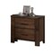 Homeroots 25" Brown Wood Two Drawer Nightstand 374190 - alternate 2