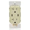Leviton USBReceptacle, 20A, Ivory, Thermoplastic T5836-I - alternate 3