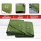 Mytee Products (2 Pack) 6ft x 8ft Green Canvas Tarp 12oz Heavy Duty Water Resistant, 2PK CT6-8-Gx2 - alternate 3