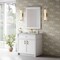 James Martin Vanities Bellshire 36" Single Vanity, Bright White w/ 3 CM Carrara Marble Top 660-V36-BW-3CAR - alternate 3
