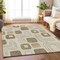 Homeroots 3' X 5' Beige Taupe And Tan Geometric Washable Indoor Outdoor Area Rug 616796 - alternate 4