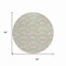 Homeroots 8' Pearl Orange And Purple Round Geometric Washable Indoor Outdoor Area Rug 615226 - alternate 3