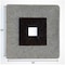 Homeroots Brown & Gray Square Ribbed Minimalistic Wall Art 274774 - alternate 2