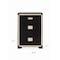 Homeroots 48" Black And Gold Faux Crystal Bling Wood Six Drawer Dresser 564687 - alternate 3