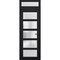 Vdomdoors Front Exterior Prehung FiberGlass Door Frosted Glass / Manux 8002 Matte Black / Transom Window / Of MANUX8002EXD-BLK-W36 x H80+14-LH - alternate 2
