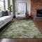 Homeroots 3' X 5' Green And Ivory Abstract Washable Indoor Outdoor Area Rug 577673 - alternate 3