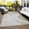 Homeroots 3' X 5' Taupe Beige And Ivory Striped Washable Indoor Outdoor Area Rug 583082 - alternate 2