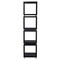 Homeroots 79" Brown Manufactured Wood Four Tier Etagere Bookcase 490161 - alternate 2