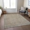 Homeroots 3' X 5' Tan Gray And Brown Oriental Washable Indoor Outdoor Area Rug 604719 - alternate 3