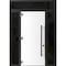 Vdomdoors Steel Door Dekton 0118 Natural Noir 96вЂќ/ 2 Side and Top Exterior Window Sidelite Entry Door Paint DEKTON0118EXD-NOIR-W14+36+14xH96+16-RH-I - alternate 2