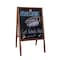 Flipside Marquee Easel (stained hardwood) Two Black Chalkboards 31221 - alternate 2