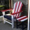 Newtechwood Atlantic Classic Curveback Patriot Plastic Outdoor Patio Adirondack Patriot Chair P017-898 - alternate 2