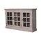 Homeroots 35in Light Gray and Clear Distressed Solid Wood Accent Cabinet With Three Doors 654291 - alternate 4