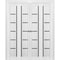 Sartodoors Sliding Closet Double Bi-fold Doors White Solid Core Modern Interior QUADRO4588DBF-WS-96 x 80 (4* 24x80) - alternate 1