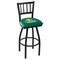 Holland Bar Stool Co 30" Blk Wrinkle Northern Michigan Swivel Bar Stool, Jailhouse Back L01830NorMic - alternate 1