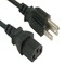 Sanoxy 2 PACK  2ft 18 AWG Universal Power Cord IEC320 C13 to NEMA 5-15P SNX-CBL-LDR-PW101-1212 - alternate 1
