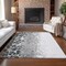 Homeroots 10' X 14' Gray Silver And Charcoal Abstract Washable Indoor Outdoor Area Rug 582523 - alternate 3