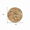 Homeroots 8' Copper And Orange Round Abstract Washable Indoor Outdoor Area Rug 609234 - alternate 2