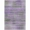 Homeroots 9' X 12' Purple Lavender And Gray Striped Washable Indoor Outdoor Area Rug 588068 - alternate 4