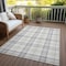 Homeroots 3' X 5' Silver And Gray Plaid Washable Indoor Outdoor Area Rug 601368 - alternate 4