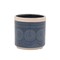 Homeroots Set of Two Blue And Beige Ceramic 1 Ounce Geometric Round Pot Planters 634283 - alternate 3