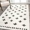 Jonathan Y Cristo Berber Geometric Shag White/Gray 4 ft. x 6 ft. Area Rug MOH403A-4 - alternate 3