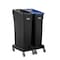 Suncast Commercial 23-Gallon Multi-Stream Trash Can, 2-Pack; Blue/Black, 2PK TCN2030MS2PK - alternate 1