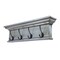 Homeroots 28in Black And Blue Solid Wood Four Hook Wall Mount Coat Rack 397678 - alternate 2