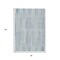 Homeroots 3' X 5' Mint Green And Ivory Striped Washable Indoor Outdoor Area Rug 631545 - alternate 3