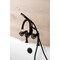 Kingston Brass 7" Center Deck-Mount Clawfoot Tub Faucet with Hand Shower, Matte Black AE8100RX - alternate 2