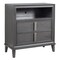 Homeroots 36in Gray Pine Poplar Solids With Mindy And Veneer Open Shelving TV Stand 404271 - alternate 2