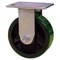 Service Caster 5 Inch Green Poly on Cast Iron Wheel Rigid Caster with Roller Bearing SCC SCC-30R520-PUR-GB - alternate 1