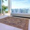 Homeroots 9' X 12' Charcoal Medallion Washable Indoor Outdoor Area Rug 608008 - alternate 2