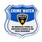 Signmission Neighborhood Crime Watch Shield Sign We, 18 inch X 18 inch, Plastic Sign, 2PK SHI-P-2PACK-18-388 - alternate 1